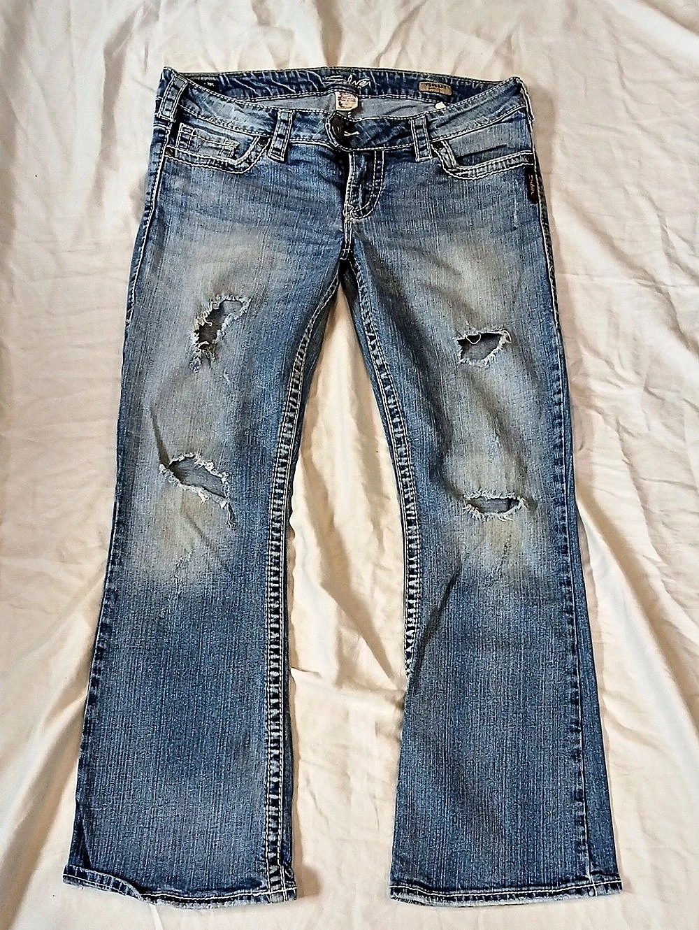 Y2K Silver Jeans "Tuesday" Bootcut size 31
